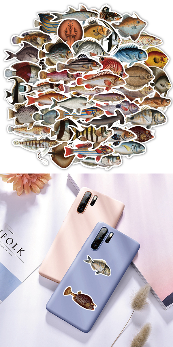  魚図鑑 ステッカー3