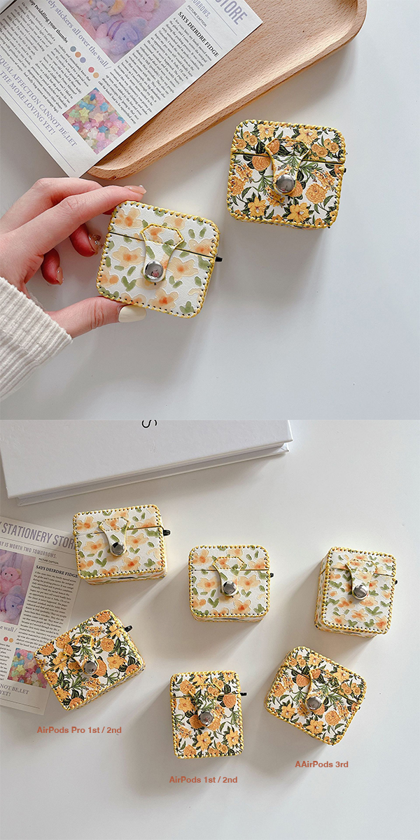花柄AirPodsケース_2