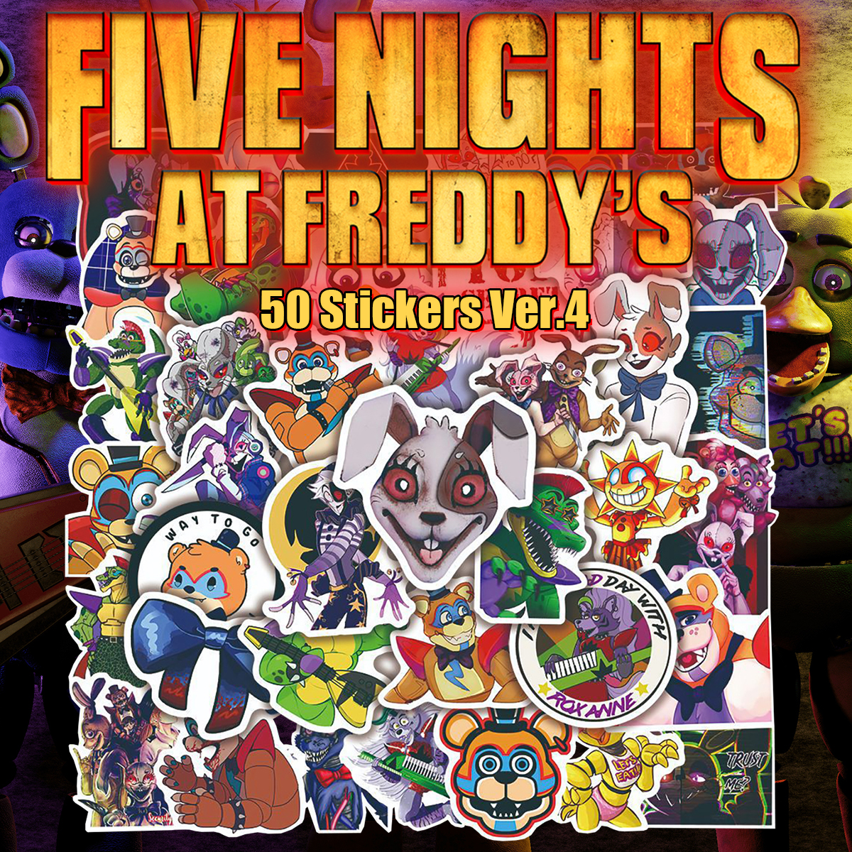 Five Nights at Freddy's ステッカー 62枚セット PVC 防水 シール 大量
