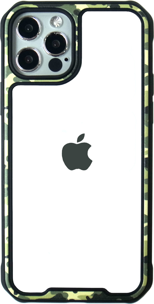 フレーム カモフラージュ iPhone12ケース 枠 迷彩 液晶フィルム付き iPhone12 iPhone12Pro  iPhone12mini ウッドランド ミリタリー カモフラ｜lupo｜03