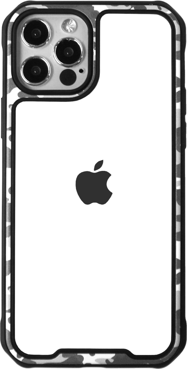 フレーム カモフラージュ iPhone12ケース 枠 迷彩 液晶フィルム付き iPhone12 iPhone12Pro  iPhone12mini ウッドランド ミリタリー カモフラ｜lupo｜04