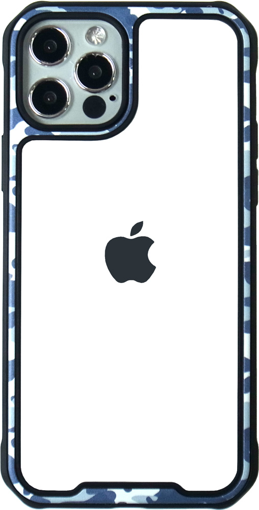 フレーム カモフラージュ iPhone12ケース 枠 迷彩 液晶フィルム付き iPhone12 iPhone12Pro  iPhone12mini ウッドランド ミリタリー カモフラ｜lupo｜02