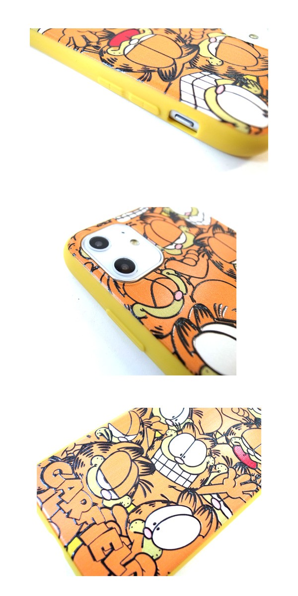 ガーフィールド iPhoneケース 総柄 iPhone14 iPhone13 iPhone12