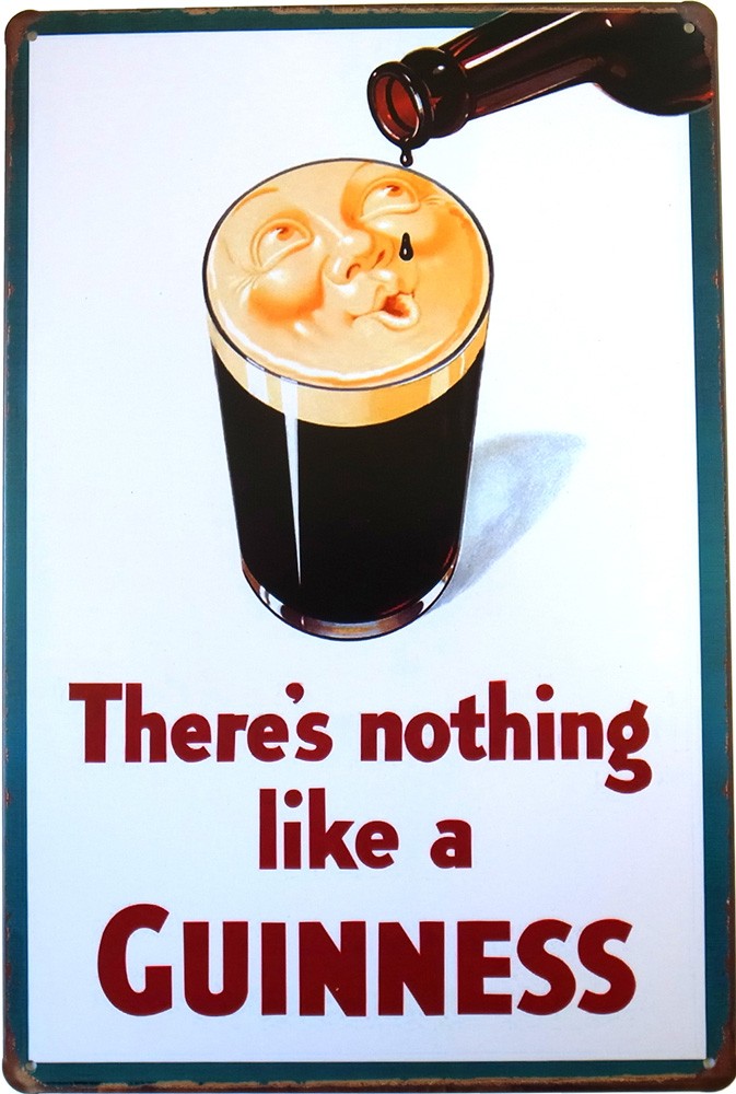 ギネス ビール ブリキ看板 20cm×30cm アメリカン雑貨 Guinness Beer サインボード サインプレート バー レストラン