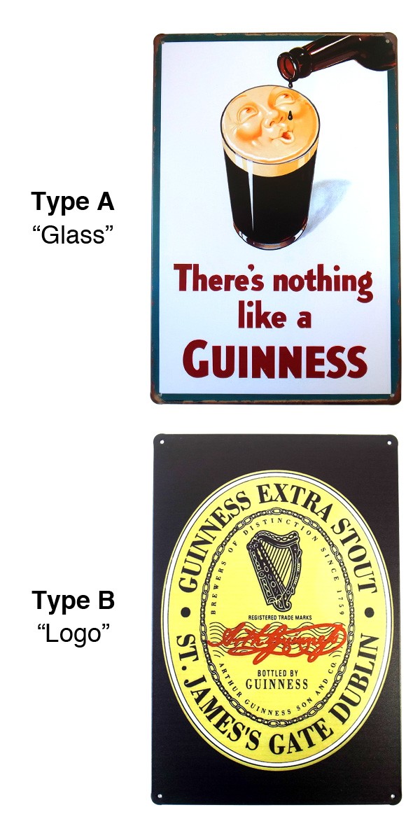 ギネス ビール ブリキ看板 20cm×30cm アメリカン雑貨 Guinness Beer 