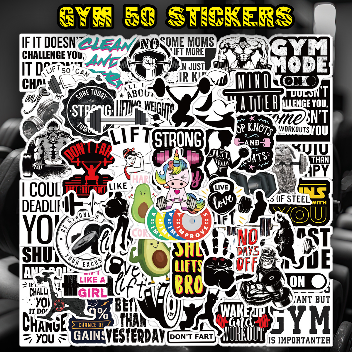 スポーツジム ステッカー1