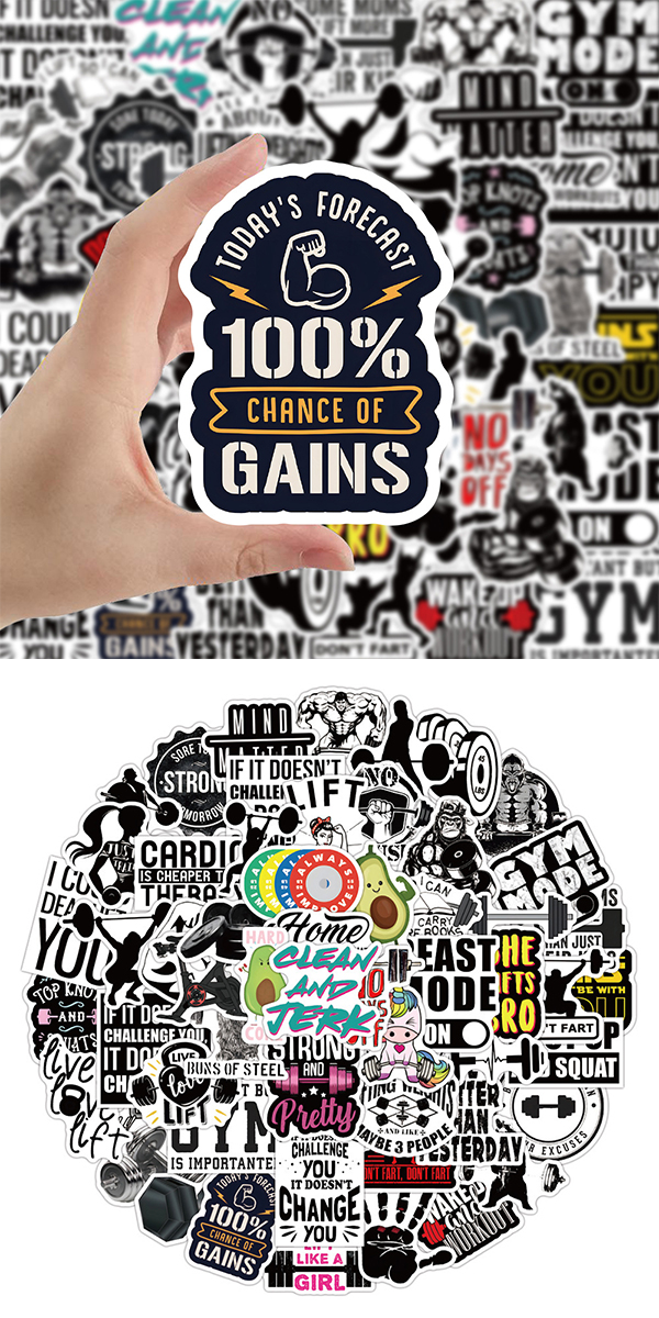 スポーツジム ステッカー3