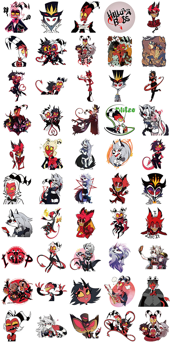 ヘルヴァボス ステッカー8