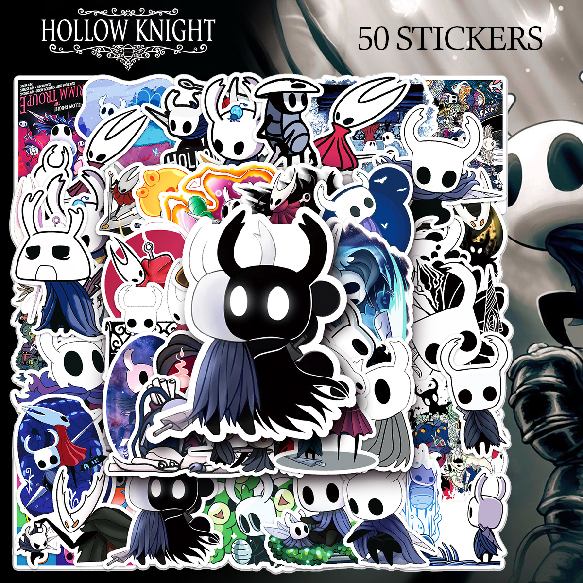 Hollow Knight 50枚セット PVC 防水 シール ホロウナイト ゲーム