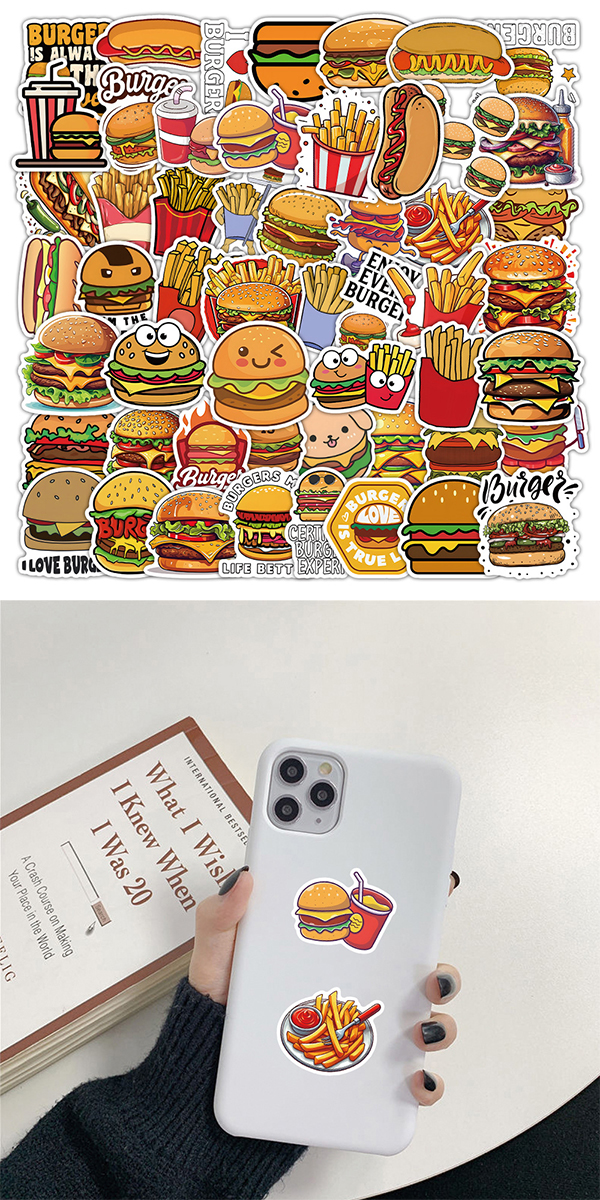  ハンバーガー ステッカー5