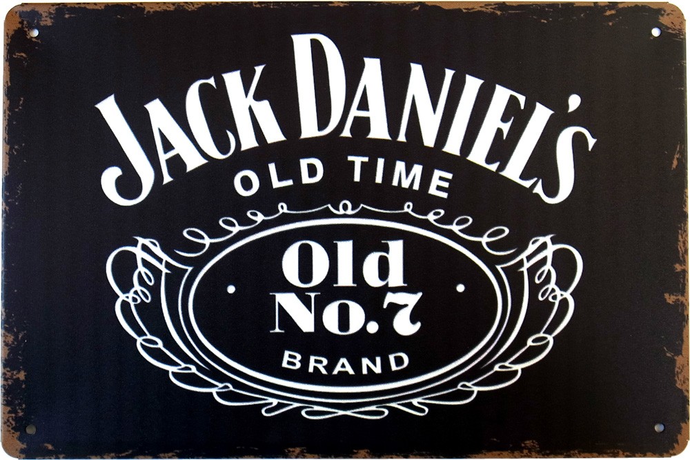 ジャックダニエル × ミュージック ブリキ看板  20cm×30cm アメリカン雑貨 Jack Daniel's バー ライブ 音楽｜lupo｜02