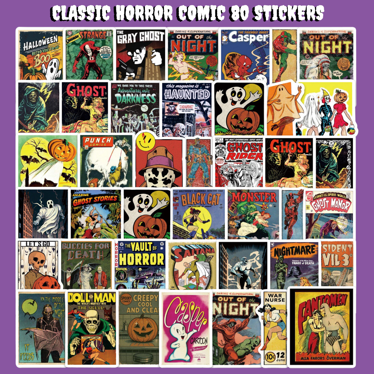  ホラーコミック ステッカー1