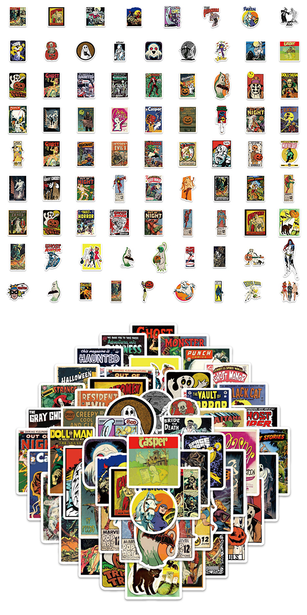  ホラーコミック ステッカー2