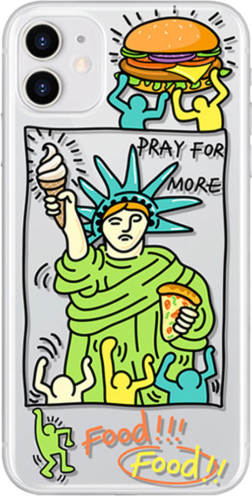 Keith Haring キースヘリング iPhoneケース クリアケース 透明 液晶フィルム付 iPhone12 iPhone12Pro iPhone12mini｜lupo｜02