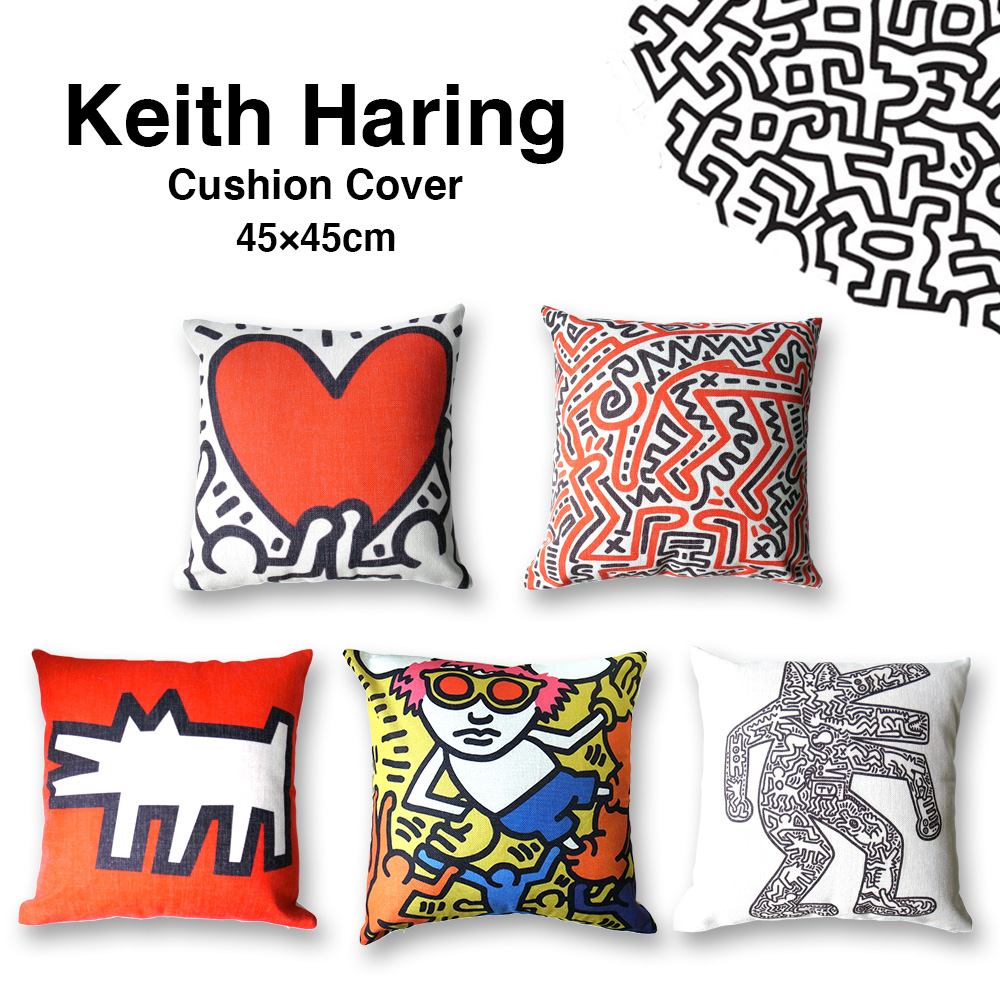 老舗質屋Keith Haring キース・ヘリング / クッションモチーフ 5個セット ミニチュア