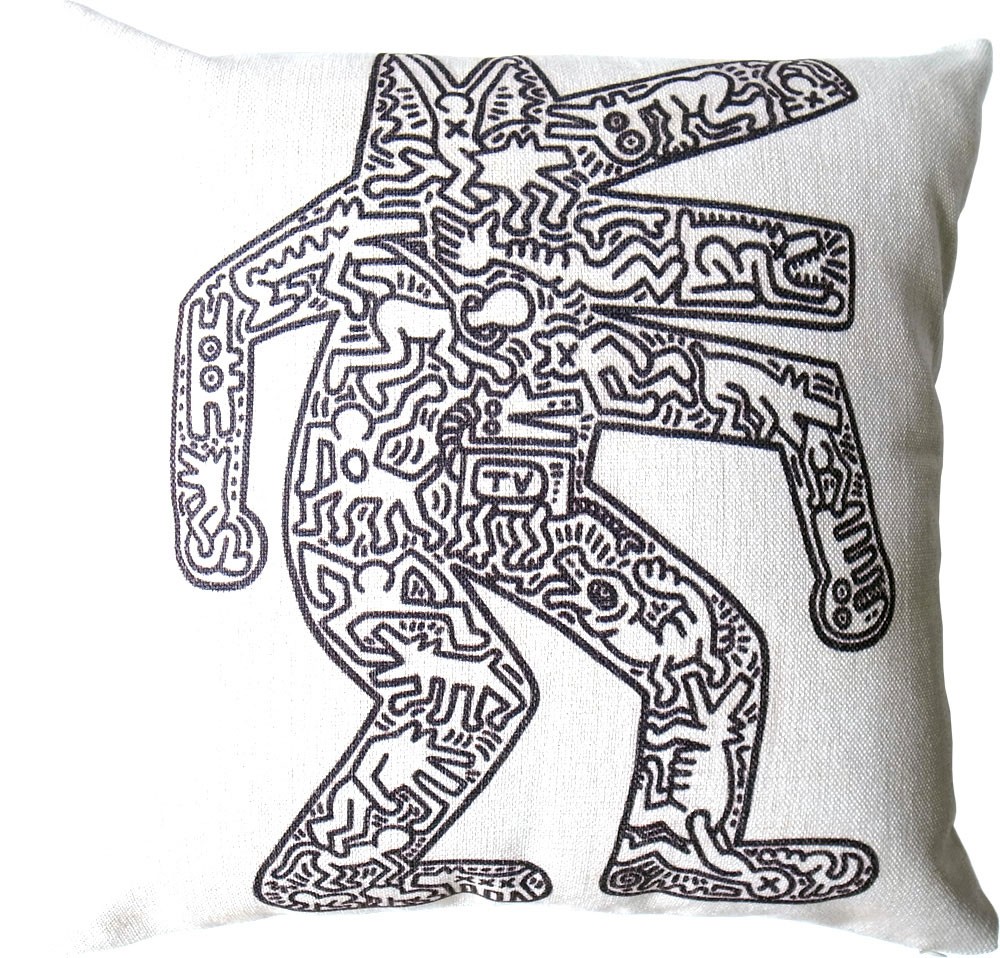 キースヘリング クッション カバー 45×45cm 全5種 Keith Haring ポップアート インテリア 雑貨 ソファ ベッド｜lupo｜06