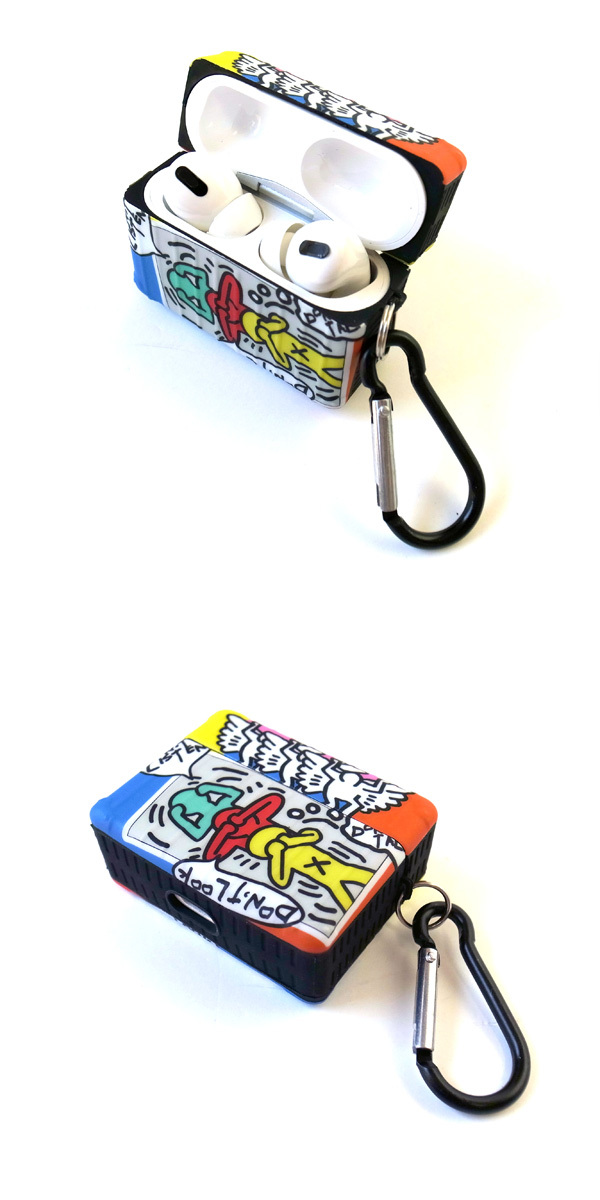 Keith Haring キースヘリング AirPods AirPods Pro ケース エアポッズ プロ カバー ワイヤレス イヤホン ヘッドホン  iPhone