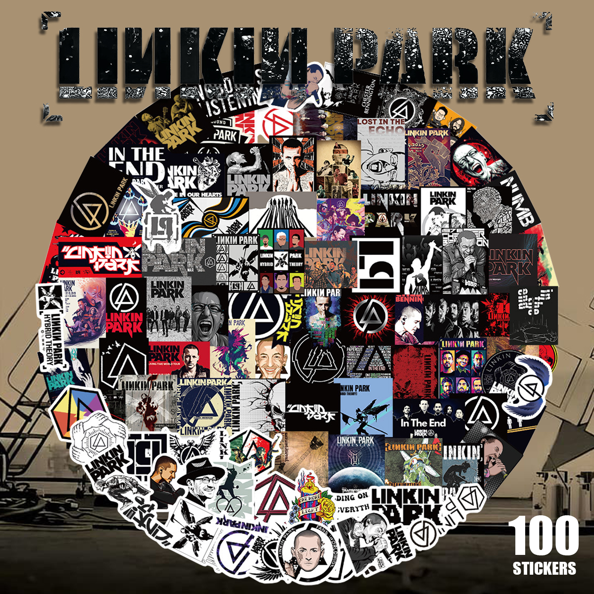 LINKIN PARK リンキンパーク ステッカー 100枚セット PVC 防水 シール
