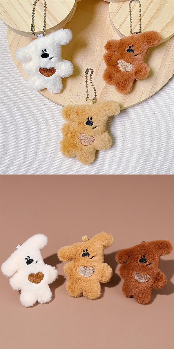 リトル パピー ぬいぐるみ キーホルダー 全3色 チャーム ストラップ