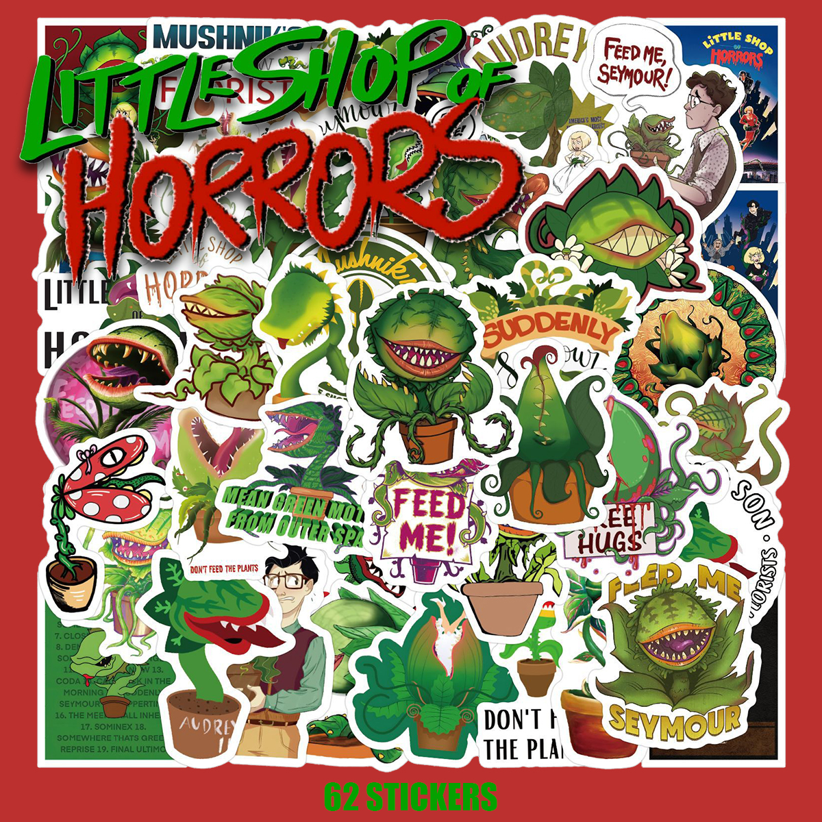 LITTLE SHOP OF HORRORS ステッカー 62枚セット PVC 防水 シール