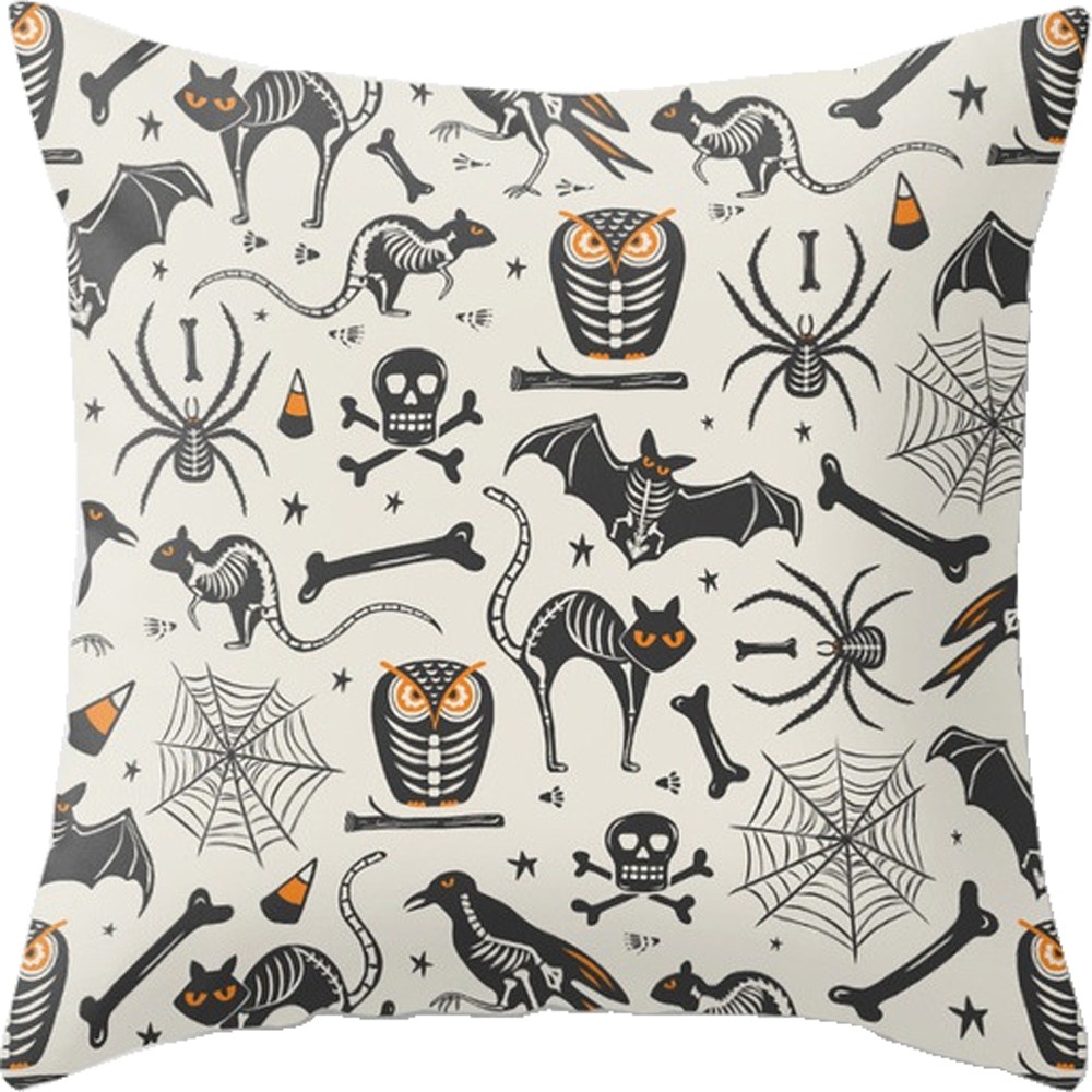 キャラクタークッションカバー SALE 黒魔術モチーフ クッションカバー 45×45cm 全7種 ピーチ