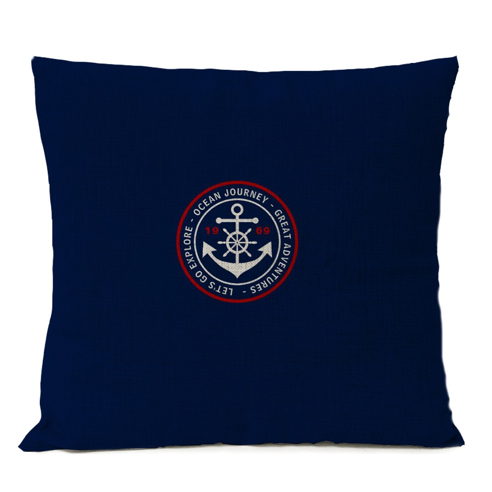 マリン柄 クッションカバー 45×45cm 全9種 コースタル マリーン NAVY