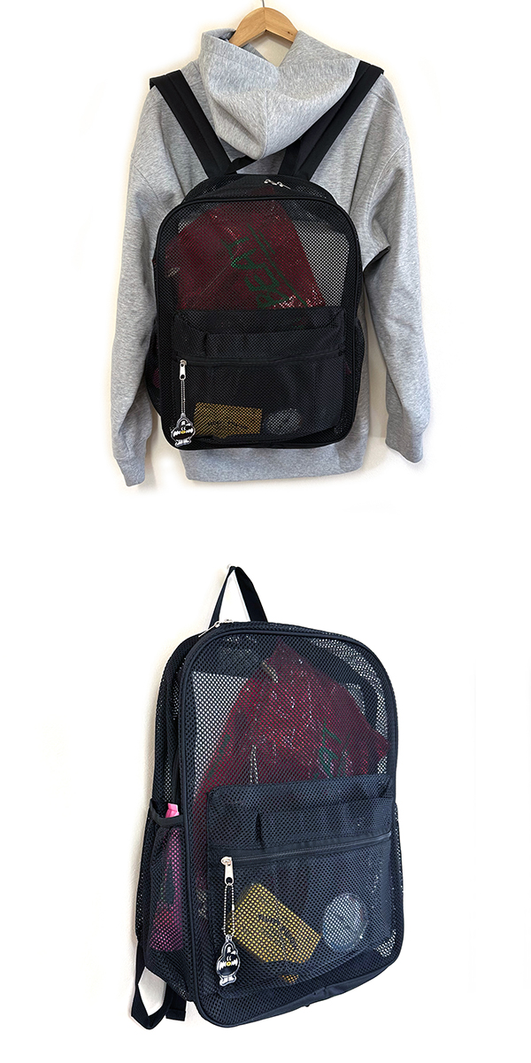 ブラック メッシュ デイパック 20L DAY PACK リュック デイバッグ