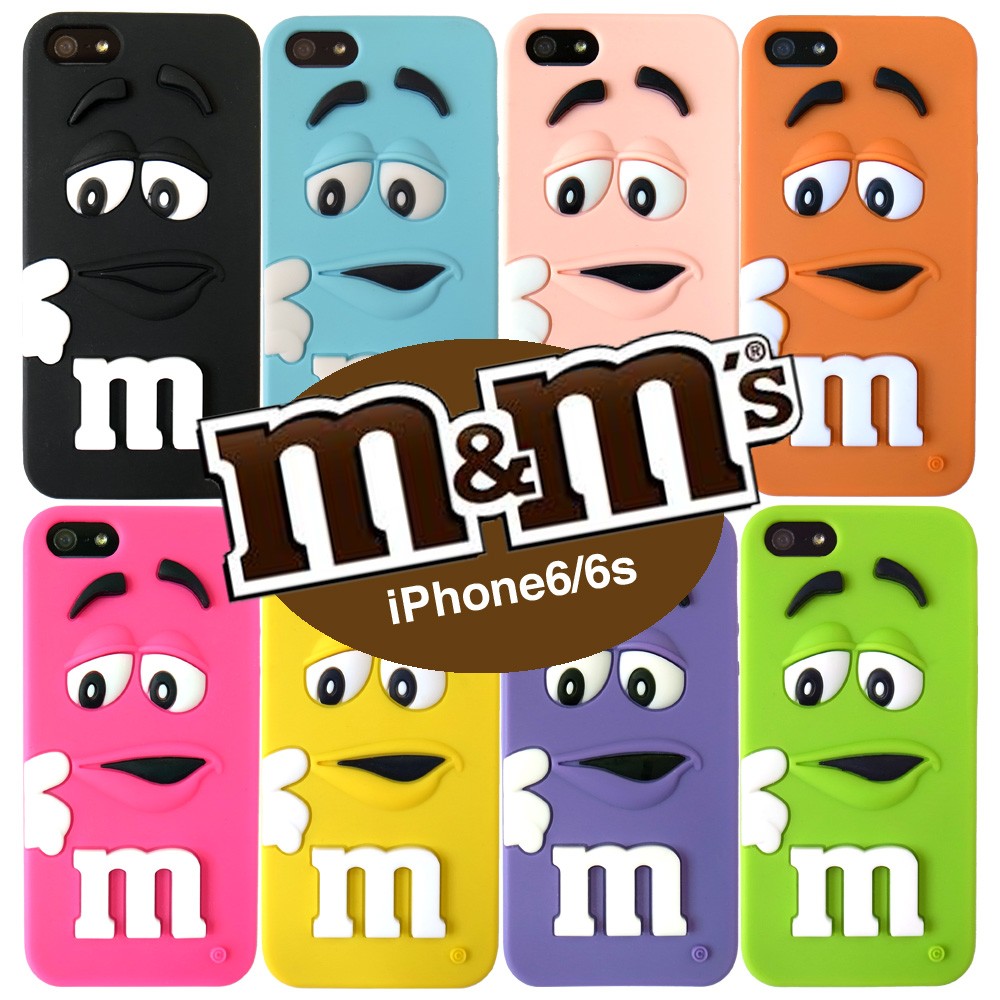 SALE M&M's iPhone6s シリコンケース 液晶フィルム付き チョコレート