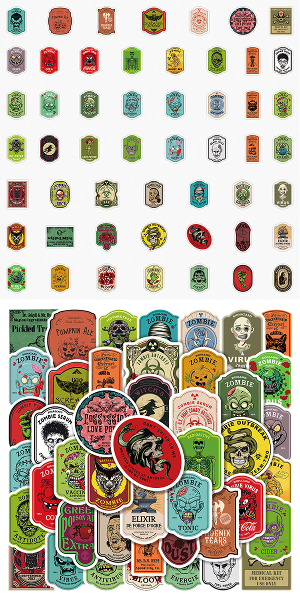  モンスターラベル ステッカー2