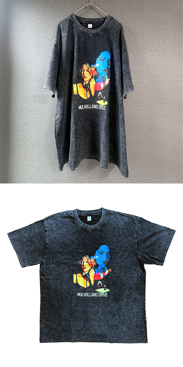 マルホランド・ドライブ ヴィンテージウォッシュ Tシャツ ブラック