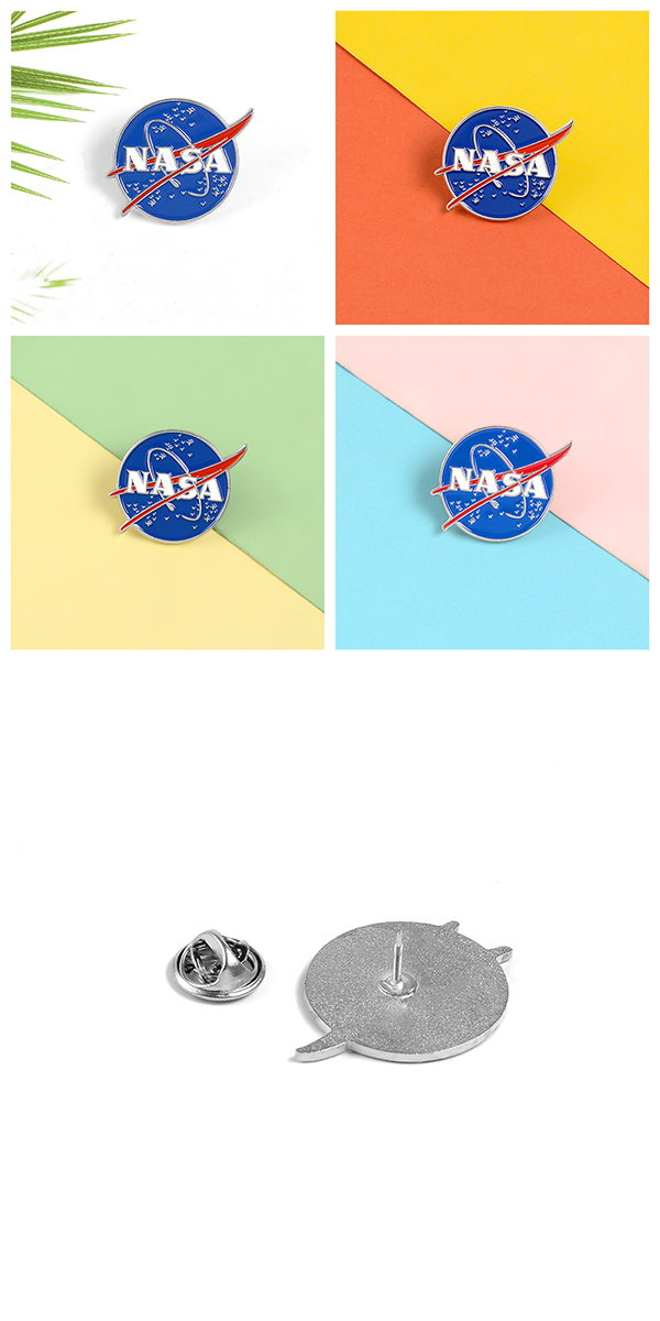 NASA スペースシャトル ピンバッチ 2個セット ピンズ UFO ロケット