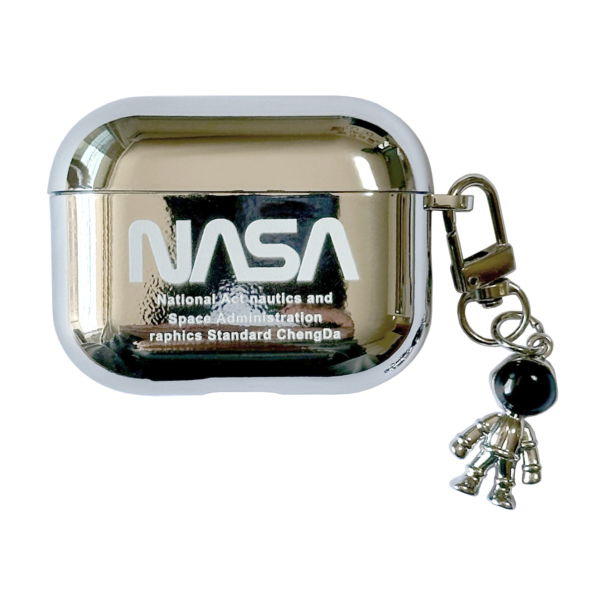 NASA AirPods Pro 第3世代 第4世代 ケース メタリック エアポッズ