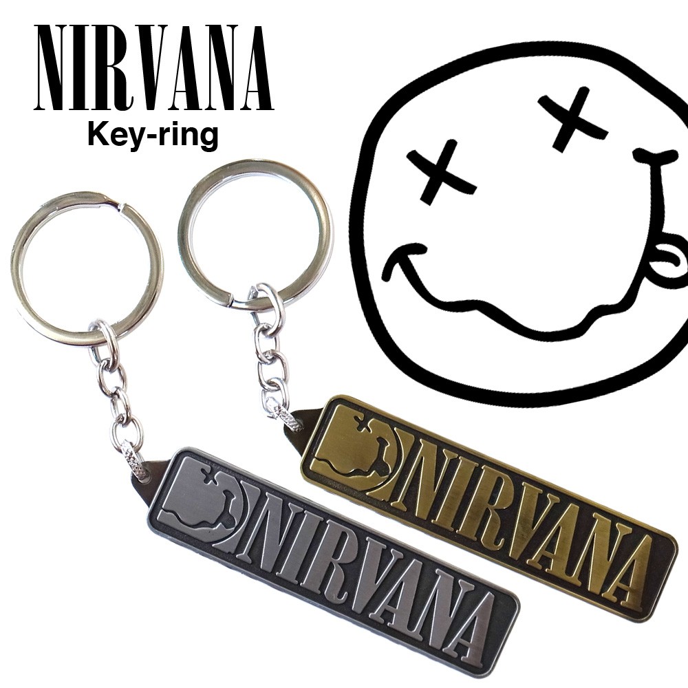 NIRVANA ロゴ キーホルダー ニルヴァーナ キーリング キーチェーン アクセサリー ファッション小物