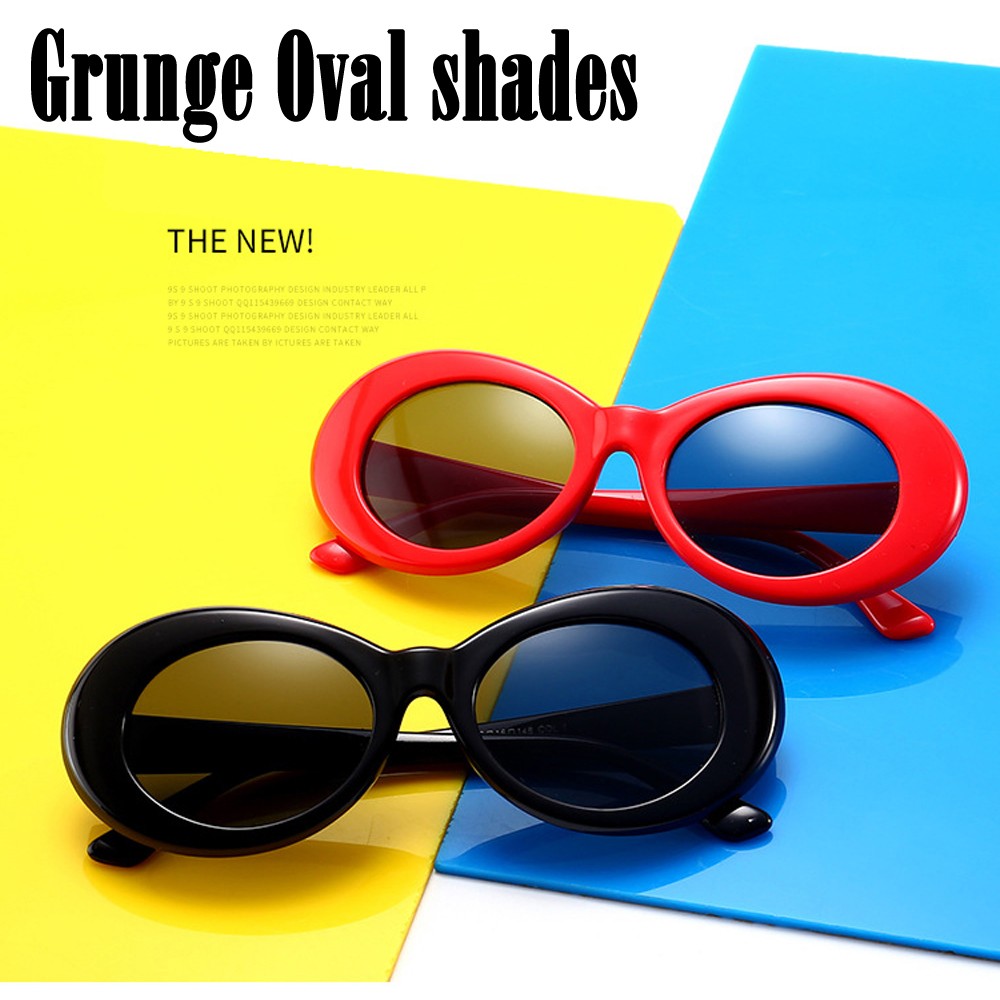 グランジ オーバル サングラス 全9色 大きめ 丸型 眼鏡 アクセサリー 