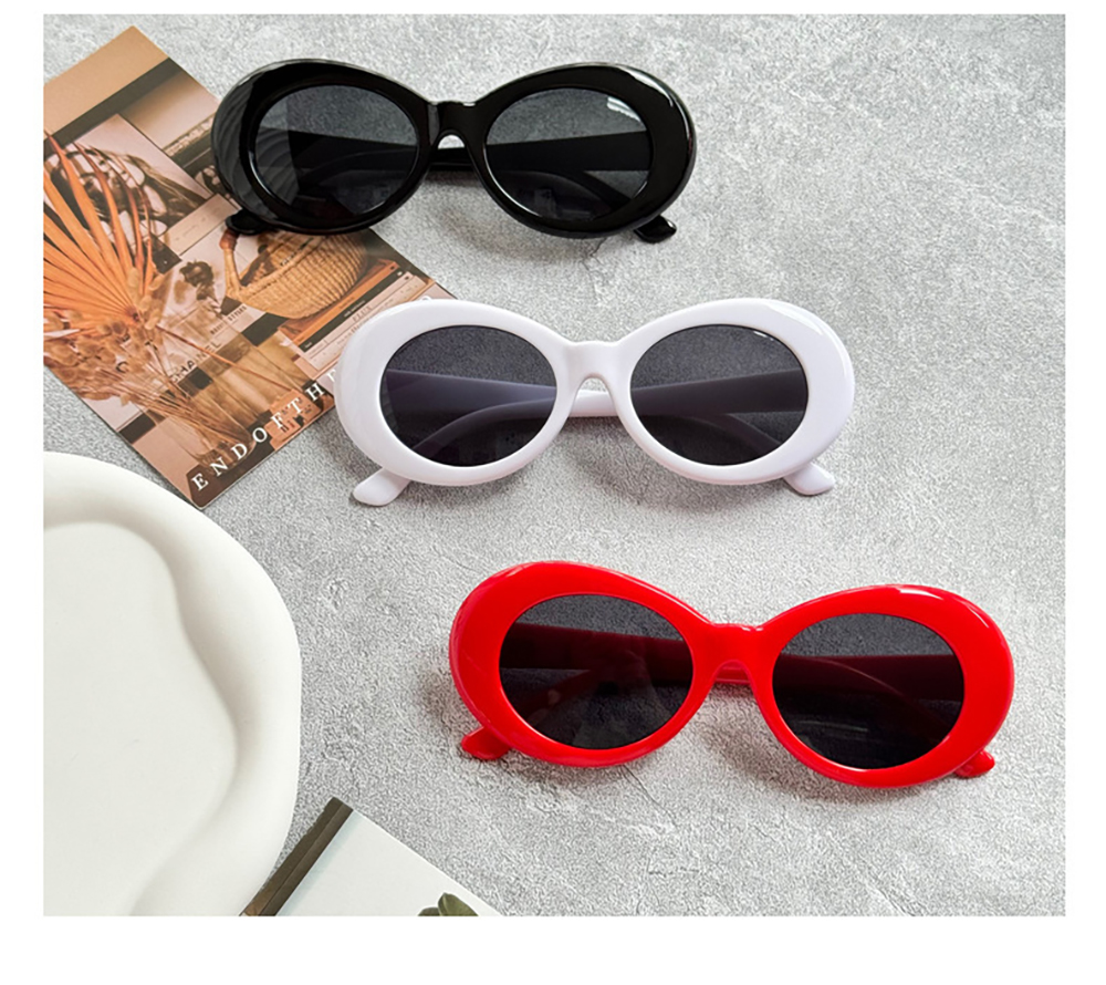 オーバルサングラス3色"