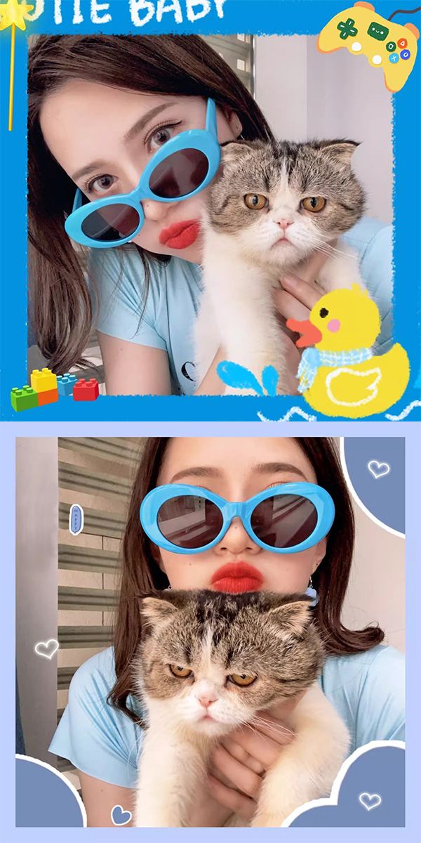 オーバルサングラス_blu3"