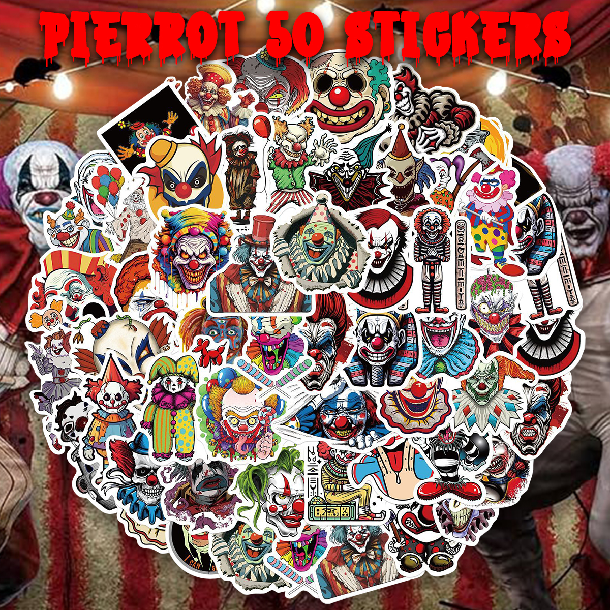 ホラー映画 ステッカー 50枚セット PVC 防水 シール 洋画 海外
