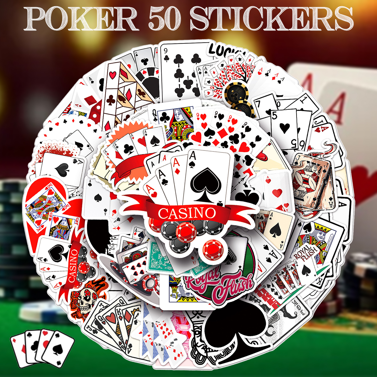 ポーカー ステッカー1