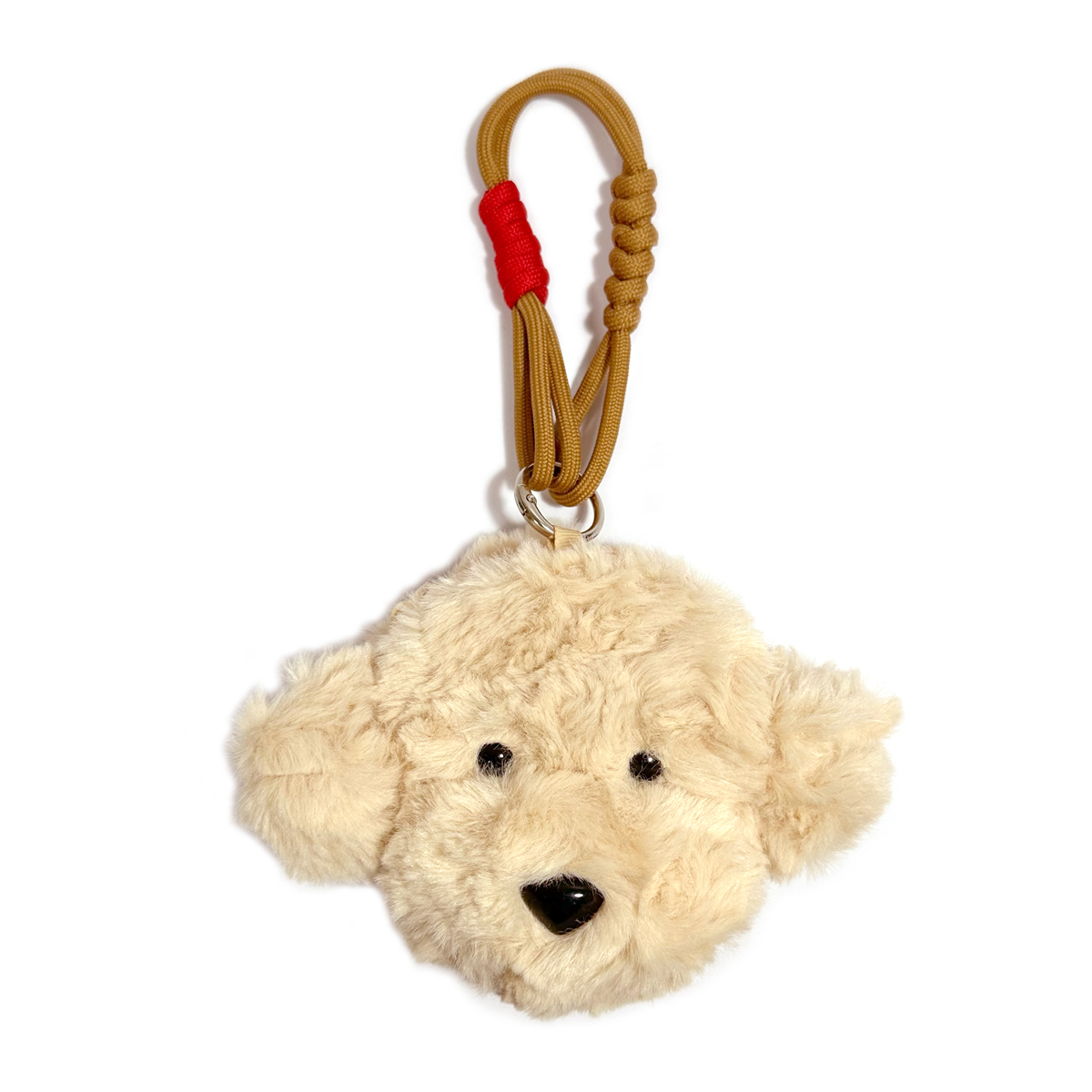 パピー フェイス型 ミニポーチ ストラップ マジックテープ付き ドッグ いぬ イヌ 犬 コインケース 小物入れ 小銭入れ キーホルダー ペット グッズ