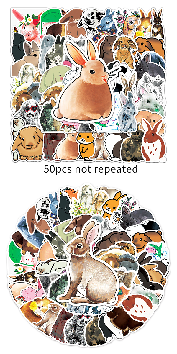  うさぎステッカー3