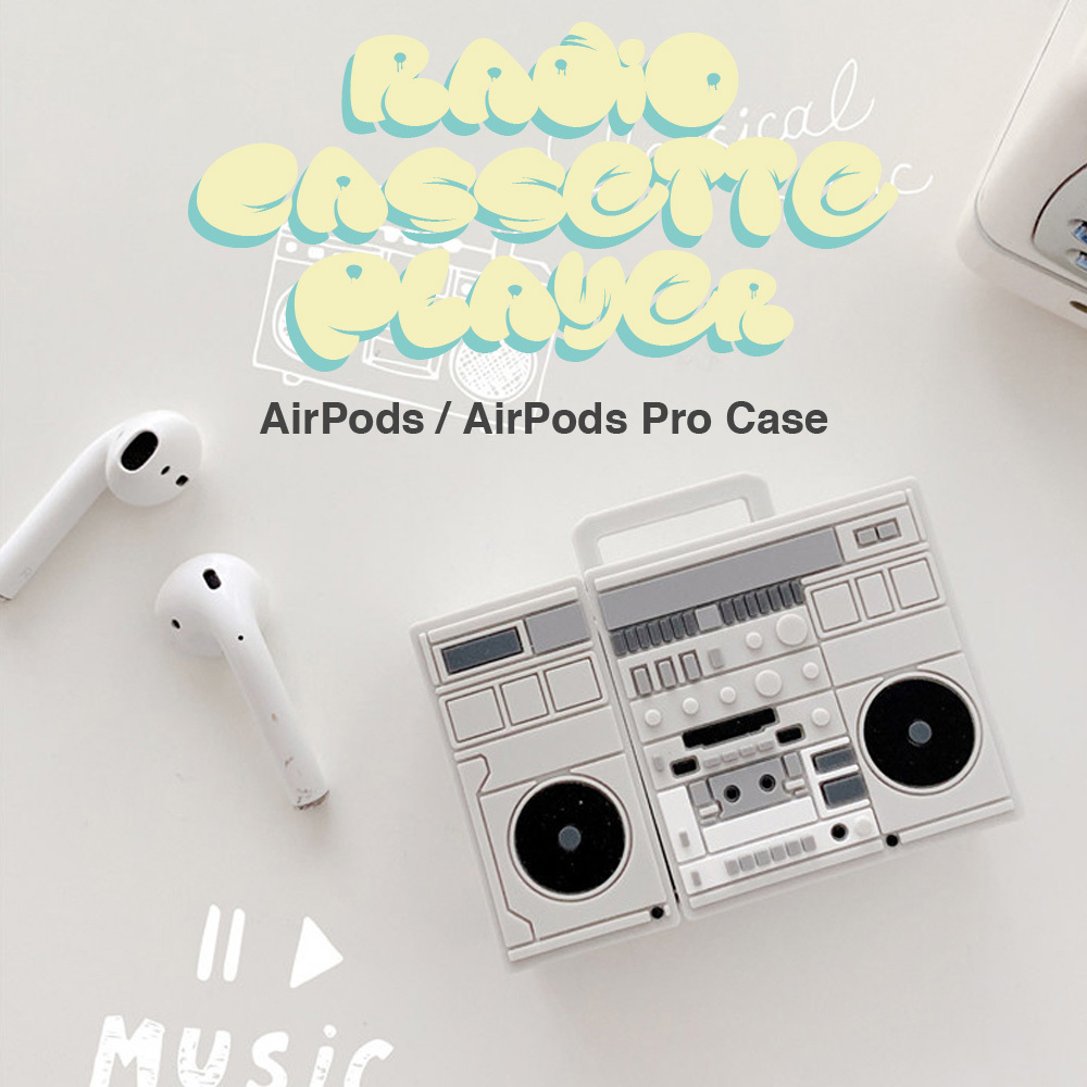 ラジカセ AirPods AirPods Pro ケース エアポッズ プロ カバー ワイヤレス イヤホン ヘッドホン iPhone DJ クラブ  HIPHOP ロック