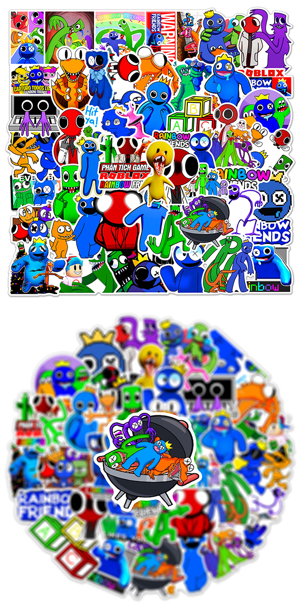 レインボーフレンズステッカー4