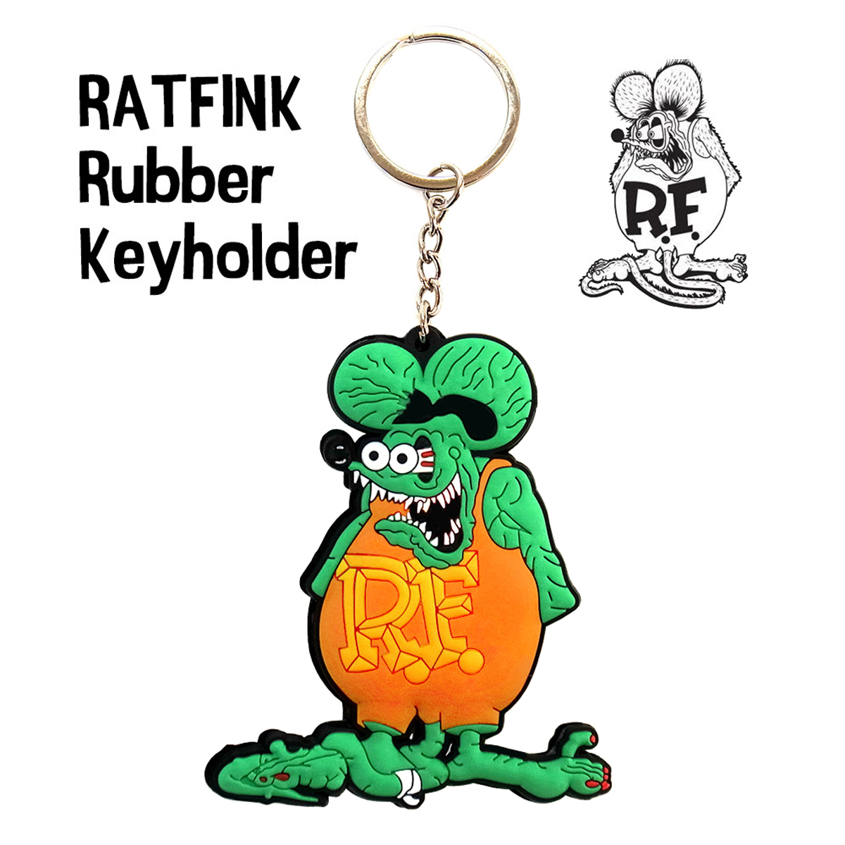 RAT FINK キーホルダー RATFINK ラットフィンク ラバー キーホルダー キーリング アクセサリー