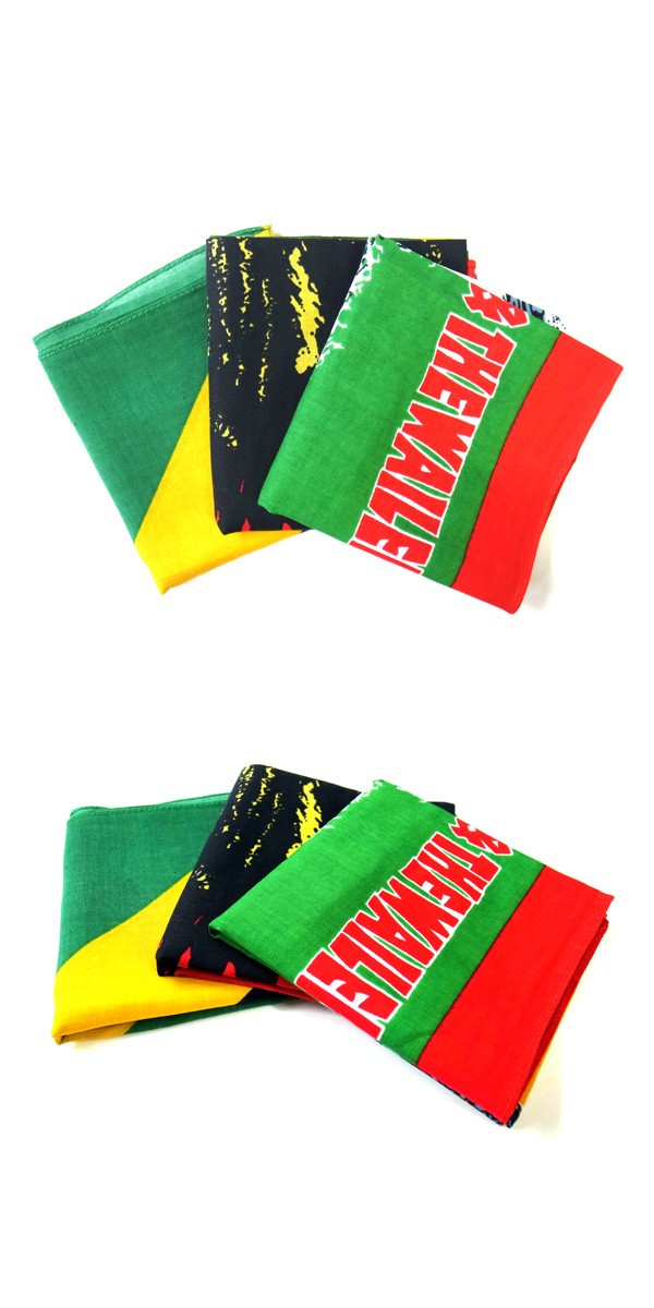 レゲエ バンダナ 3枚セット 56×56cm コットン100% ハンカチ 笑顔 Reggae ボブマーリー  :reggae-bandana-01:LUPO - 通販 - Yahoo!ショッピング