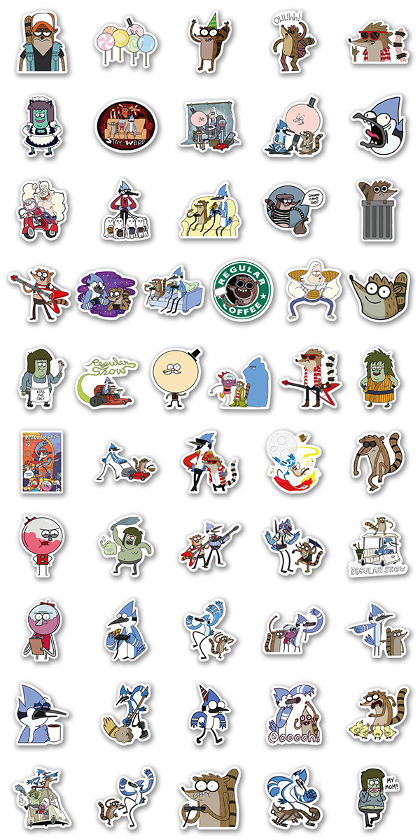 レギュラーSHOW コリない2人 ステッカー 50枚セット PVC 防水 シール