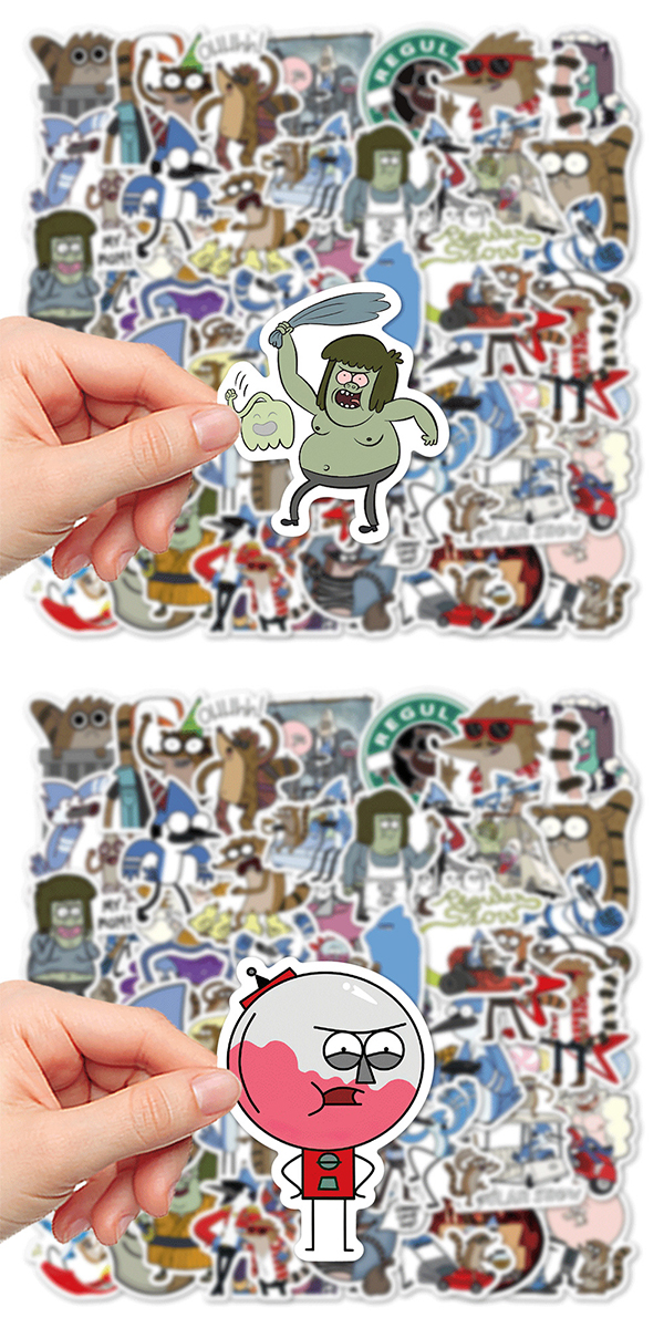 レギュラーSHOW コリない2人 ステッカー 50枚セット PVC 防水 シール