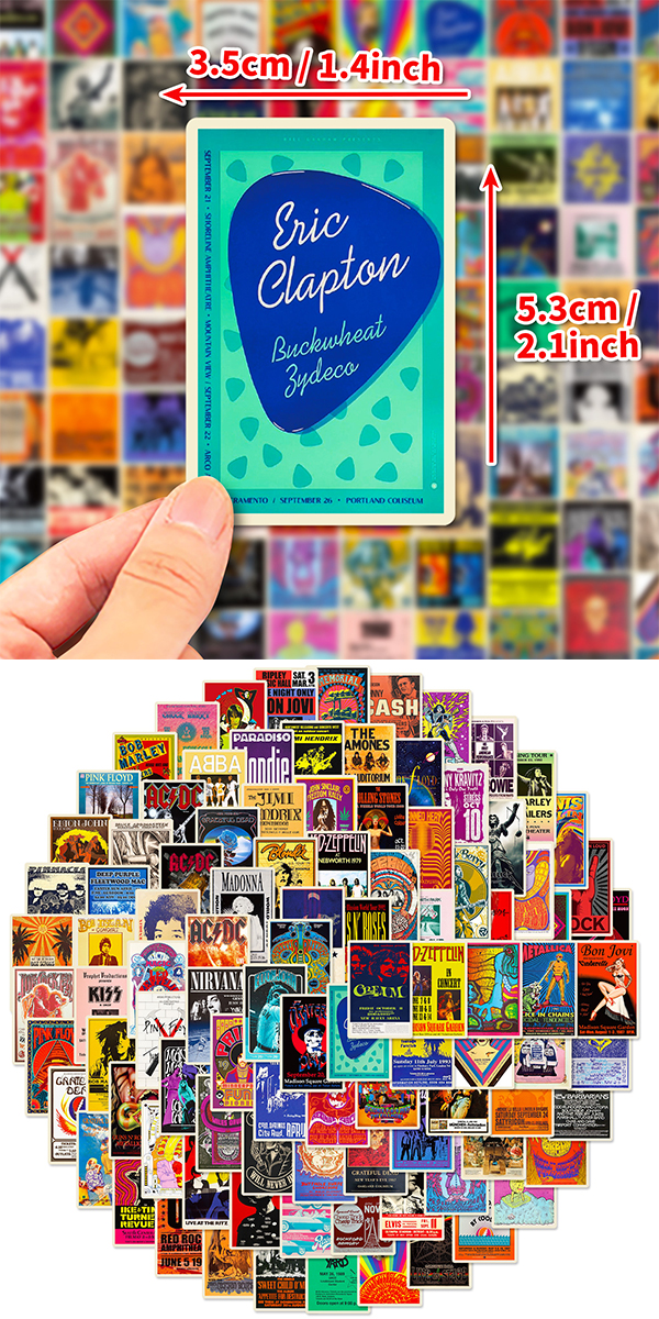  洋楽 アーティストポスター ステッカー11