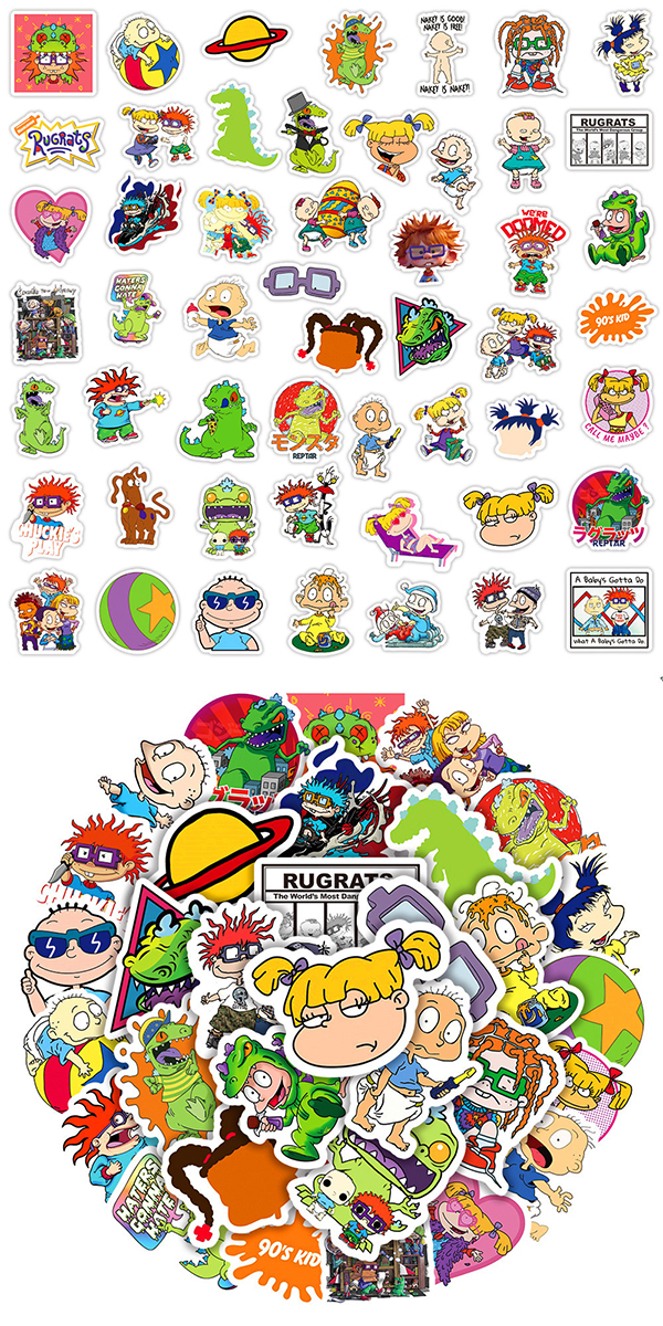 ラグラッツ ステッカー 50枚セット PVC 防水 シール 大量 Rugrats