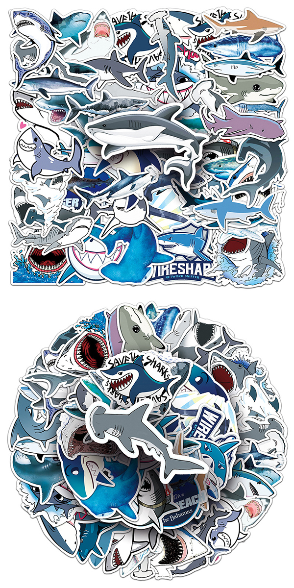  サメ ステッカー3