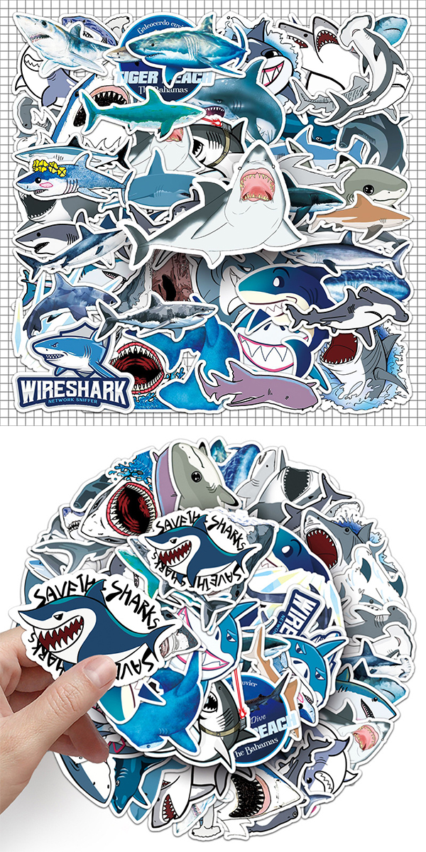  サメ ステッカー4